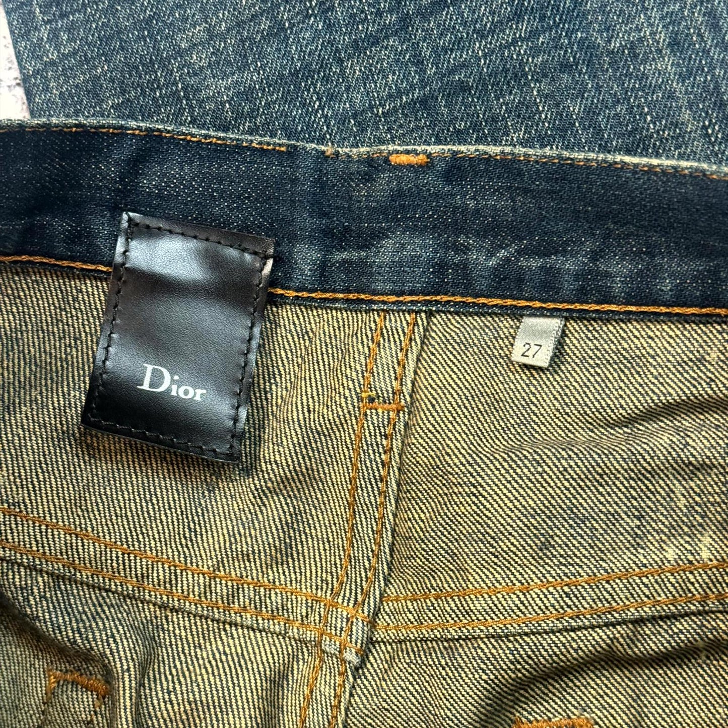 SS07 Dior Homme Spiderweb Denim
