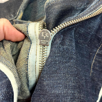 FW09 Rick Owens “Crust” Overdye Half Layer Aircut Denim