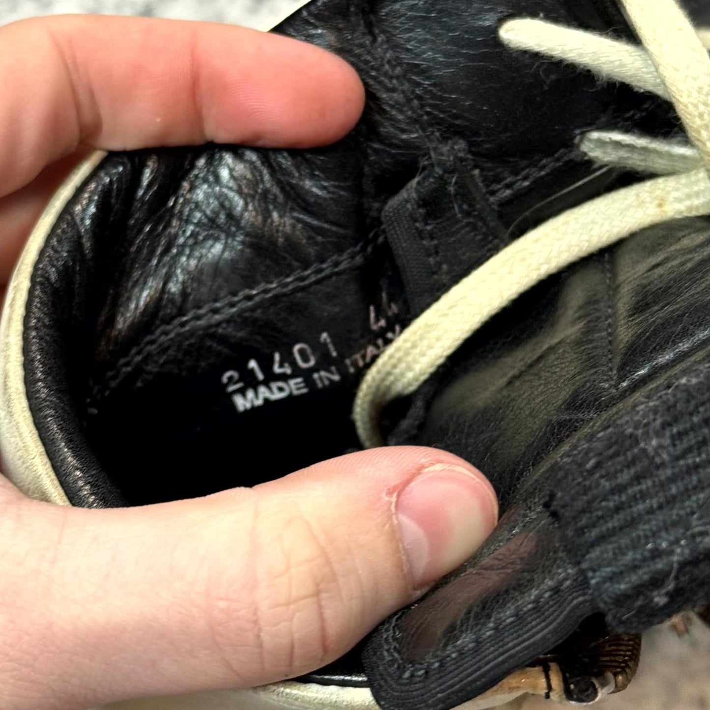AW10 Rick Owens Short Tongue Geobaskets