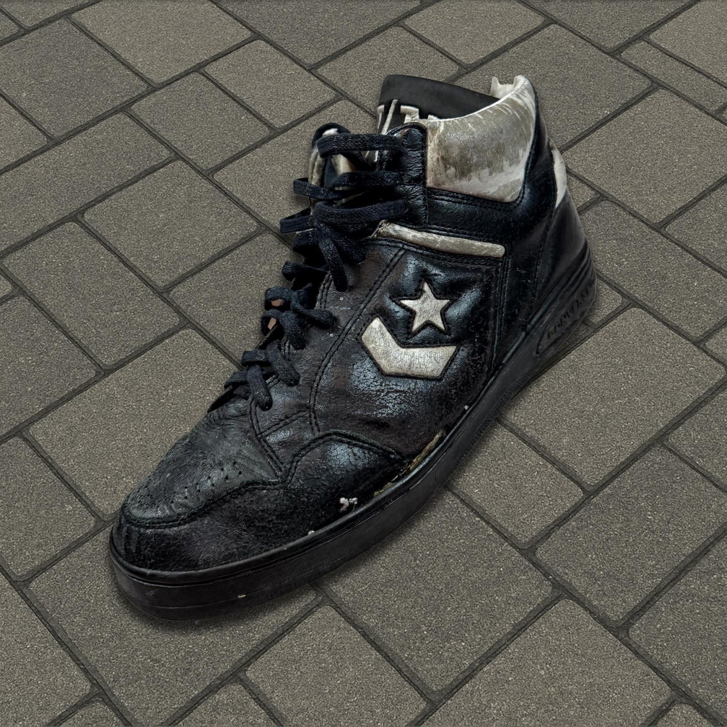 SS06 Number (N)ine Black Converse Weapon Sneakers