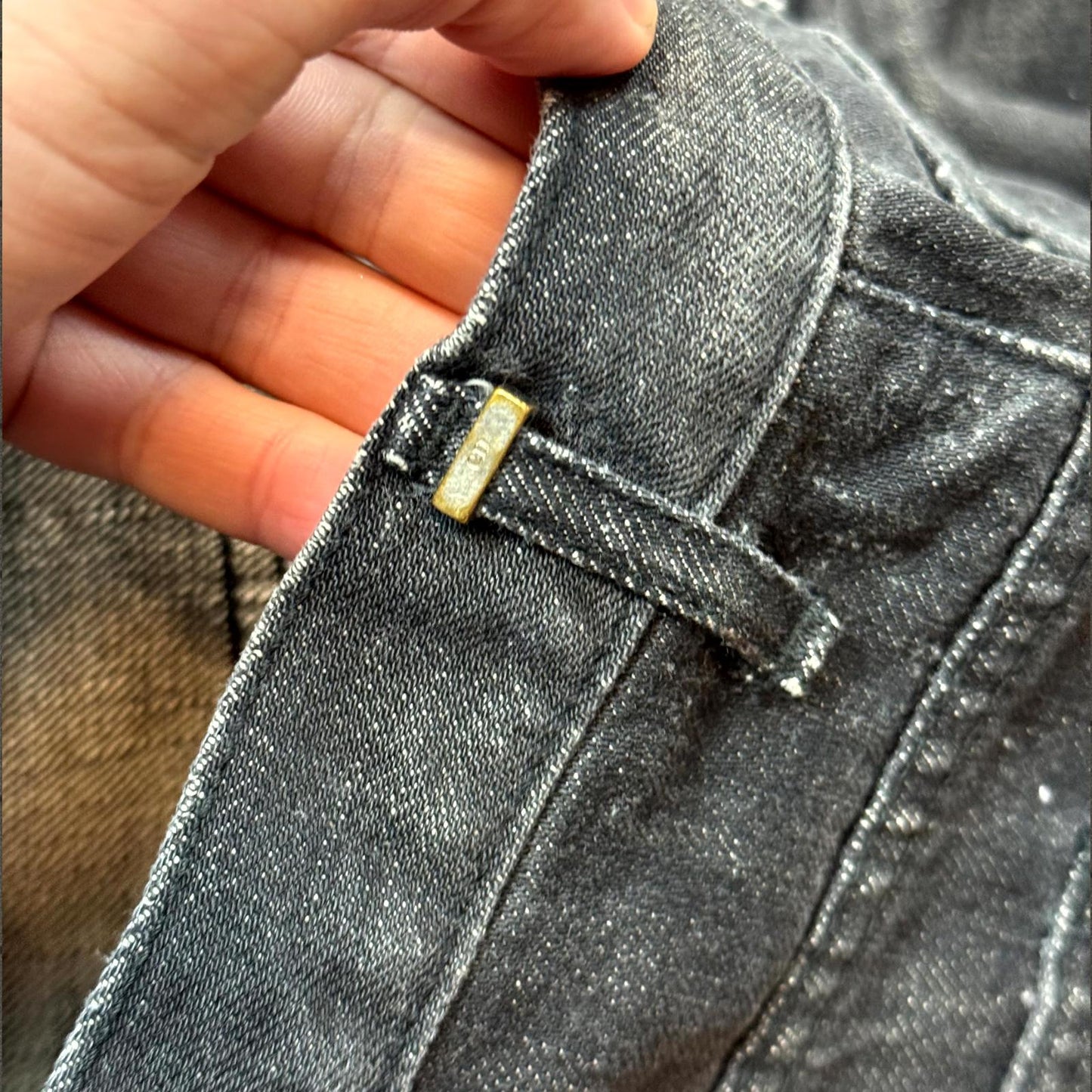 AW04 Dior Homme Black Washed Denim