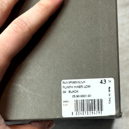 FW13 Rick Owens ‘Plinth’ Black Pony Hair Megatooth Boots