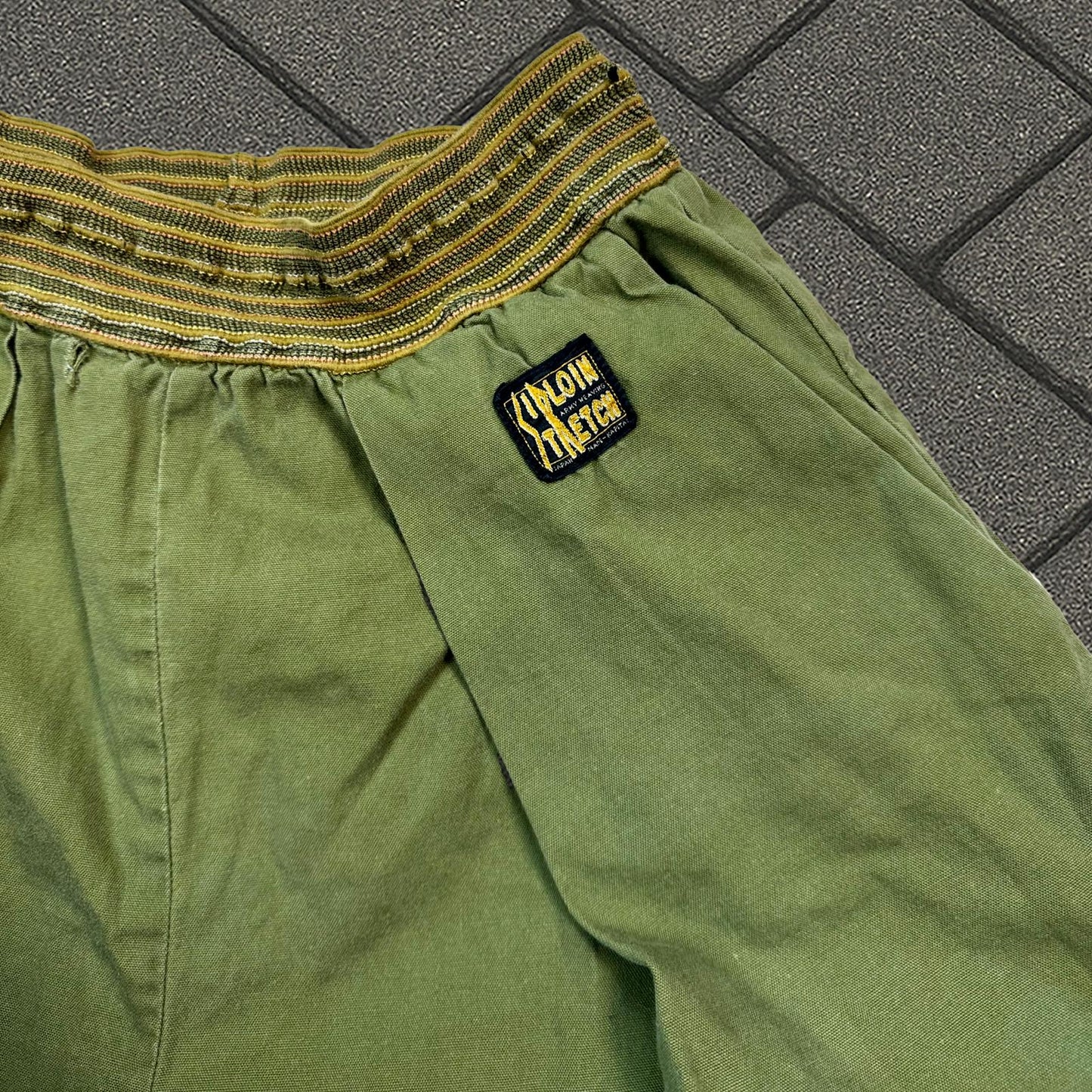 Kapital Green Parachute Shorts