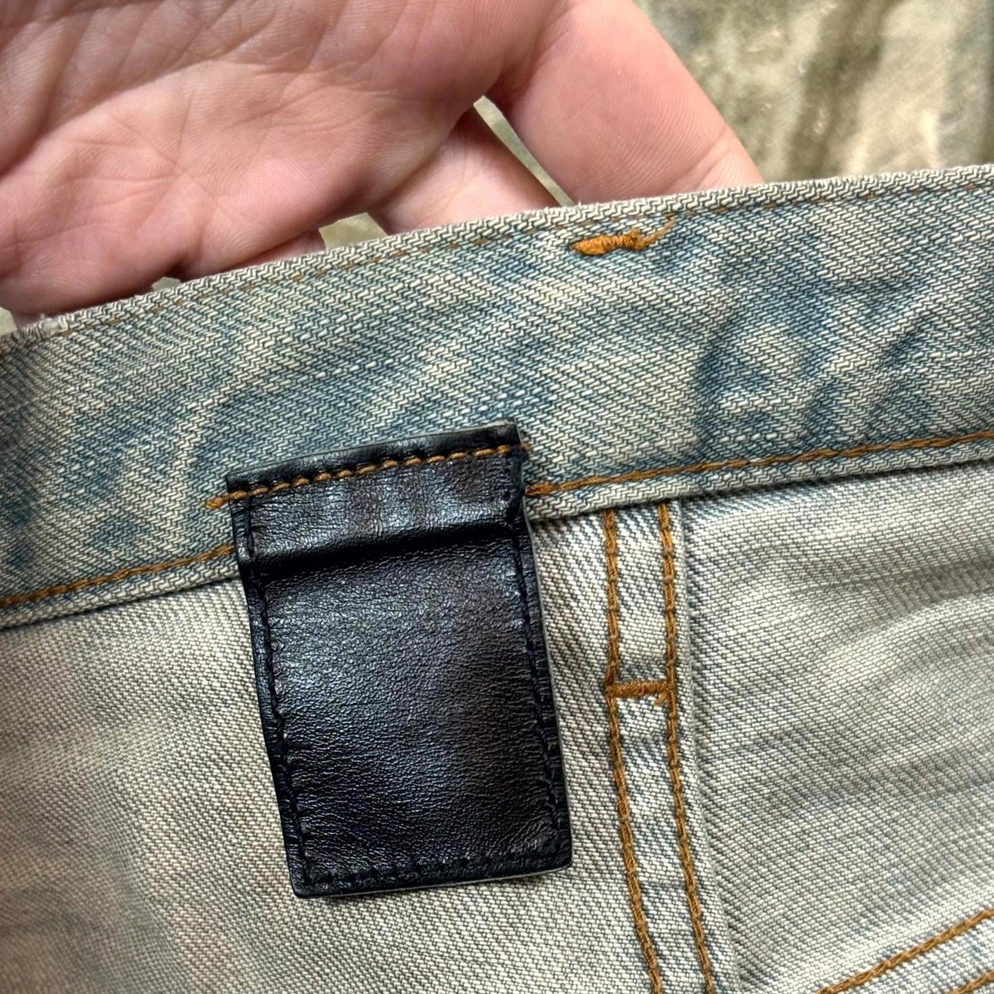 SS04 Dior Homme Waxed Bleu Clair Denim