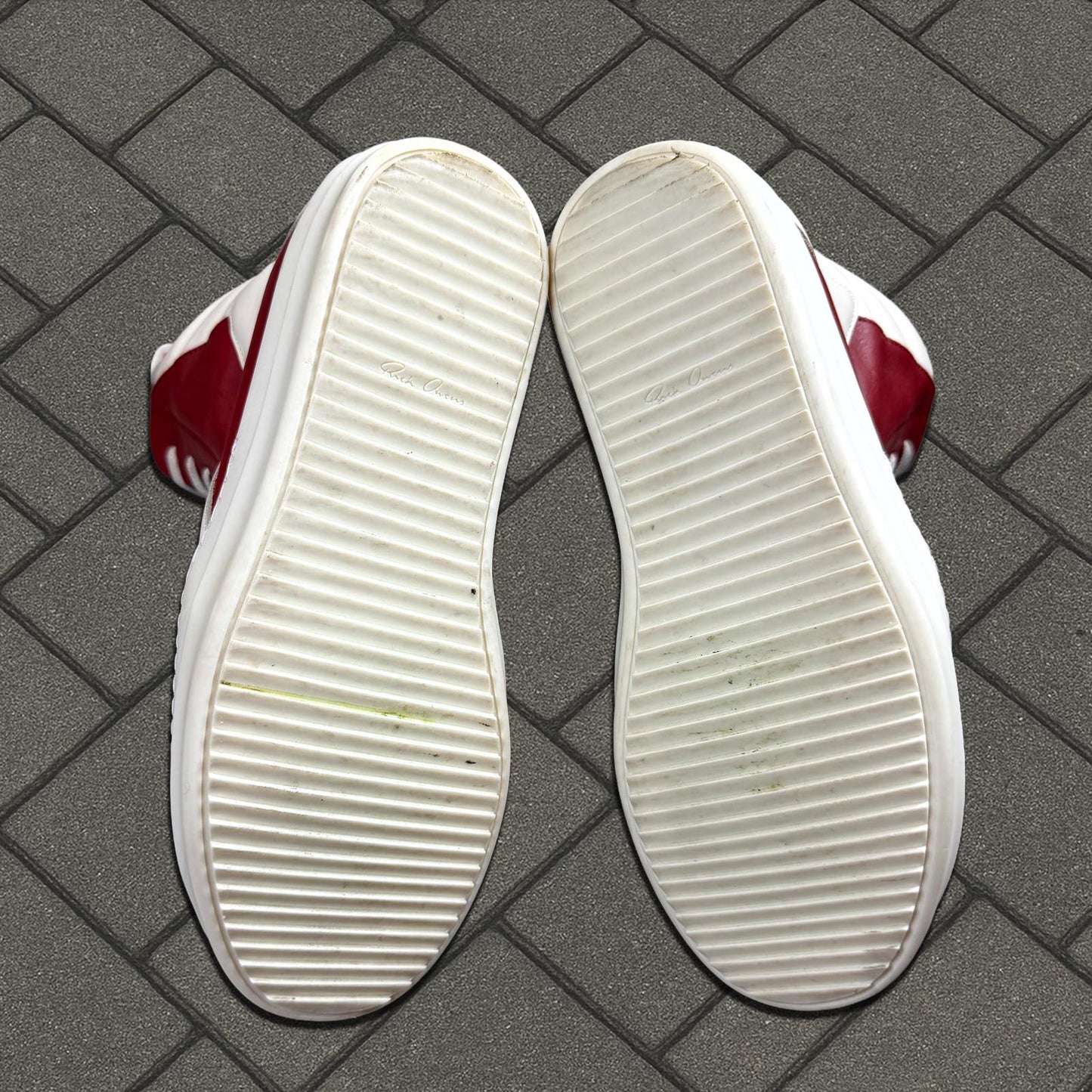 Rick Owens Cardinal Red Geobasket Sneaker