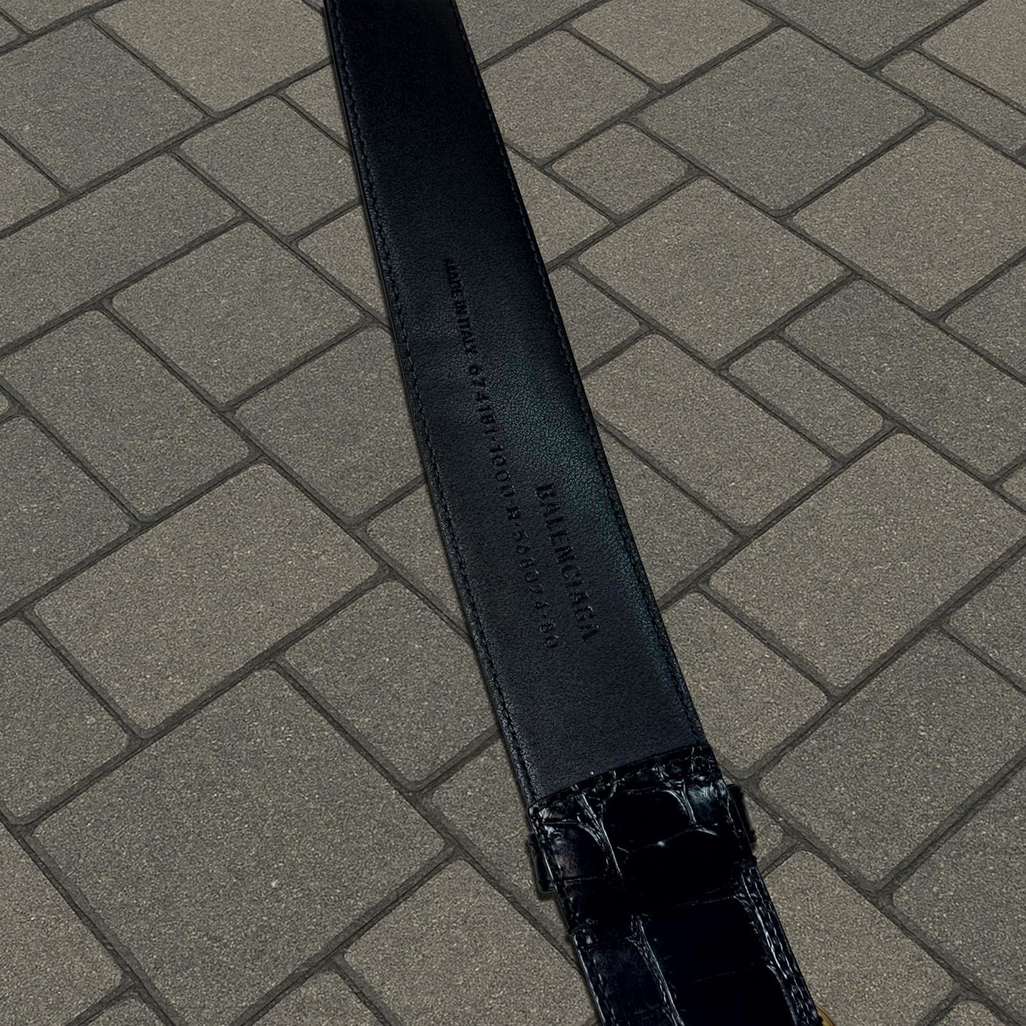 Balenciaga Crocodile Belt