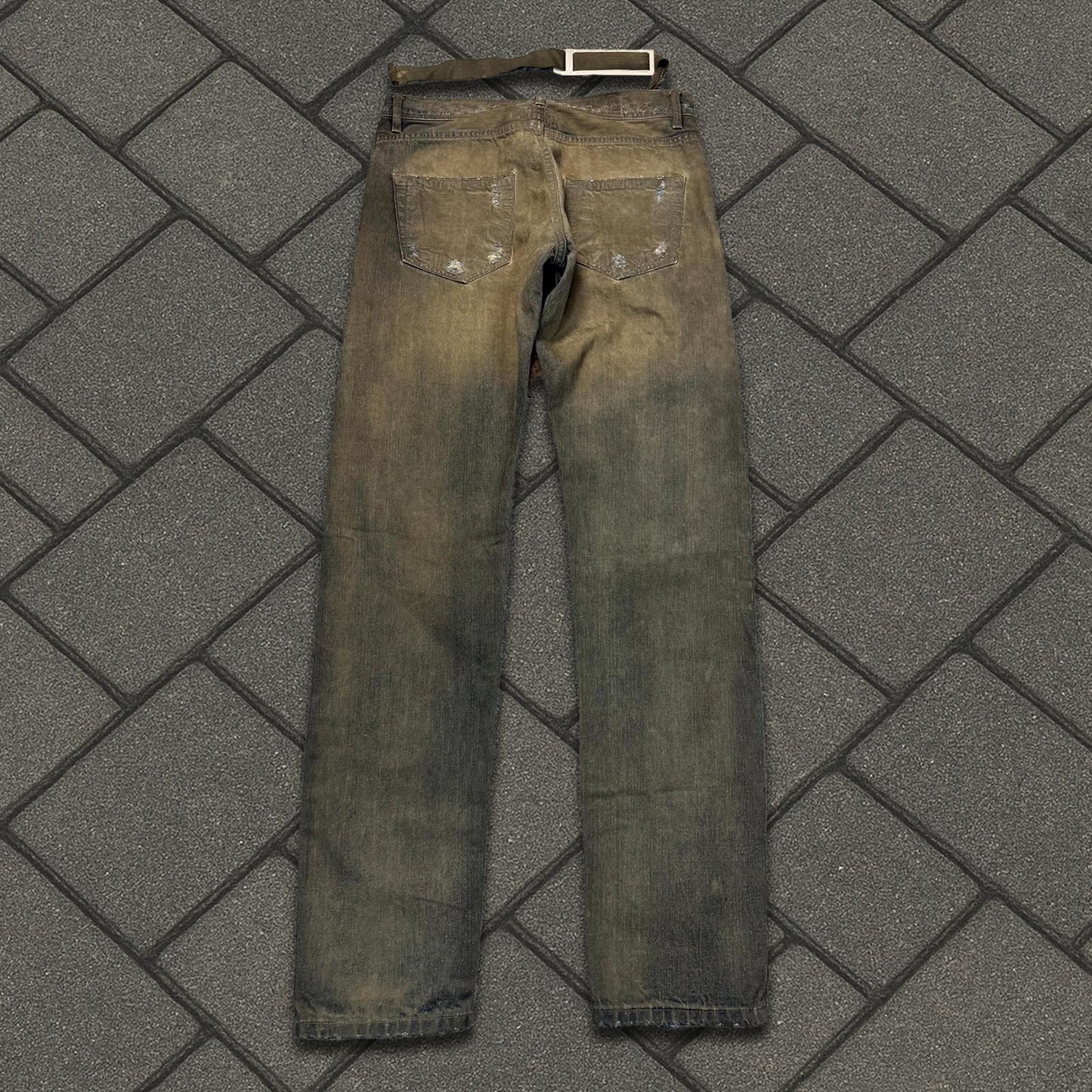 FW07 Rick Owens Dark Dust Berlin Cut Denim