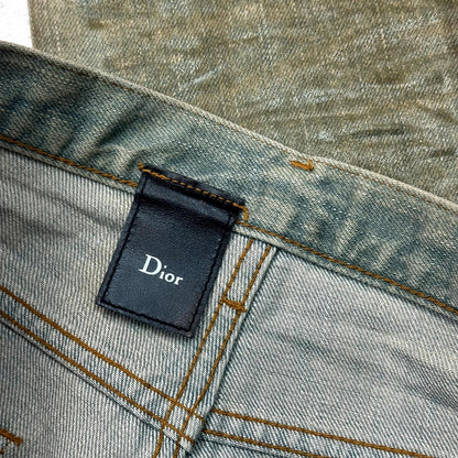 SS04 Dior Homme Waxed Bleu Clair Denim