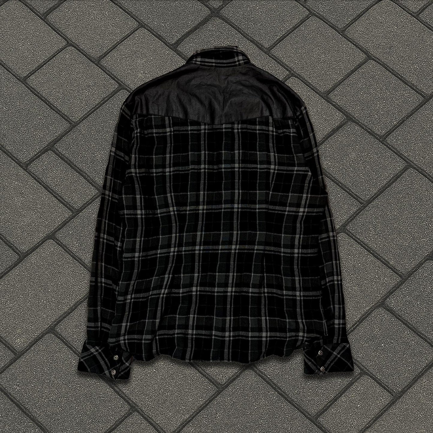 Chrome Hearts Black Celtic Cross Patch Flannel