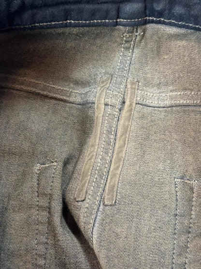 FW23 Rick Owens Mudwashed Detroit Cut Denim