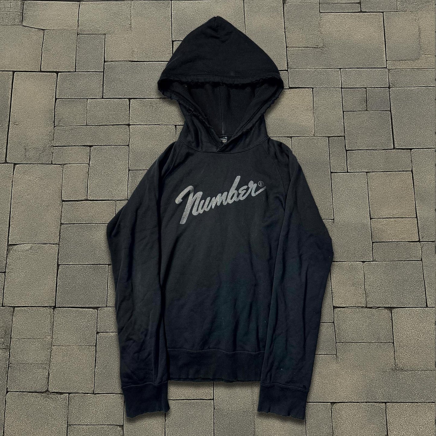 AW05 Number Nine Black Fender Hoodie