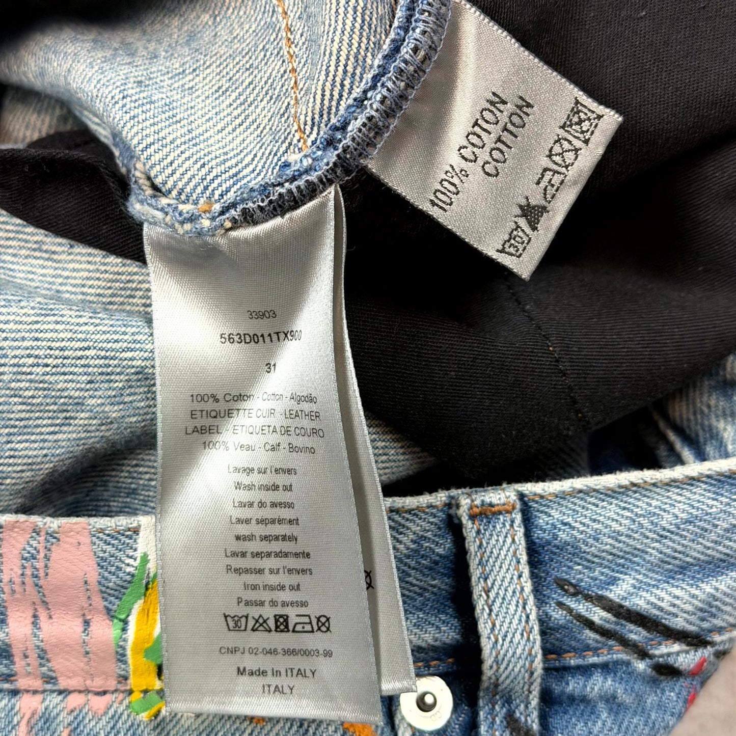 SS15 Dior Homme KVA Scribble Denim