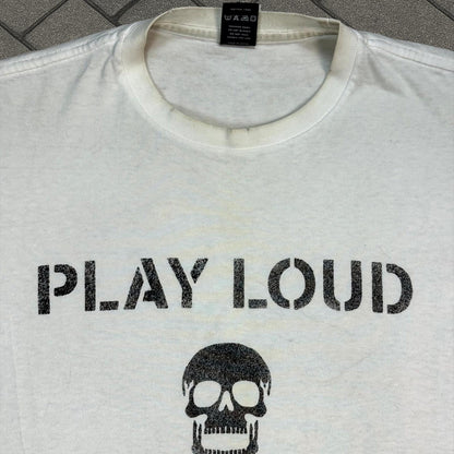 SS04 Number Nine White Play Loud Tee