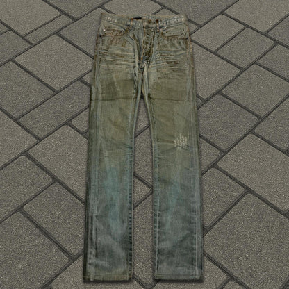 SS04 Dior Homme Waxed Bleu Clair Denim