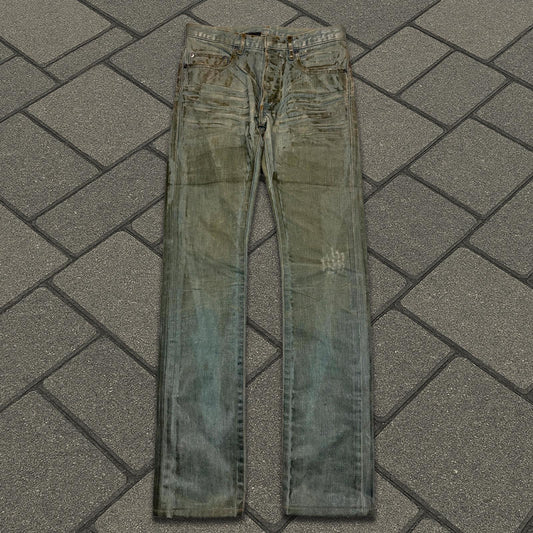 SS04 Dior Homme Waxed Bleu Clair Denim