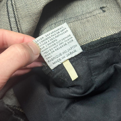 AW05 Dior Homme Black Waxed Denim