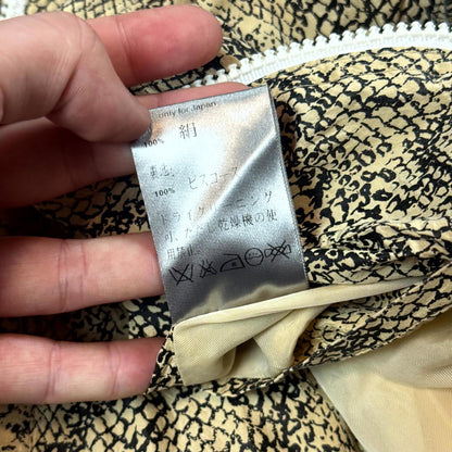 SS06 Dior Homme Python Print Silk Bomber Jacket