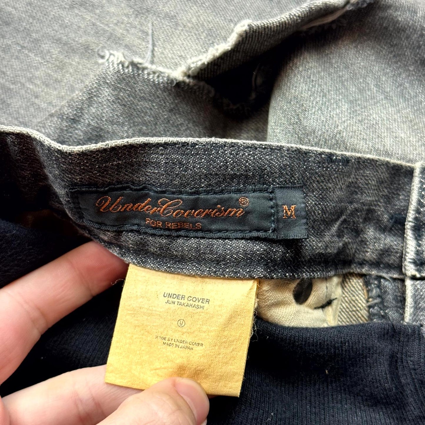 AW02 Undercover Black Rebelgods Hybrid Denim