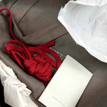 Rick Owens Cardinal Red Geobasket Sneaker