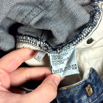 AW03 Dior Homme Blue Waxed Luster Denim