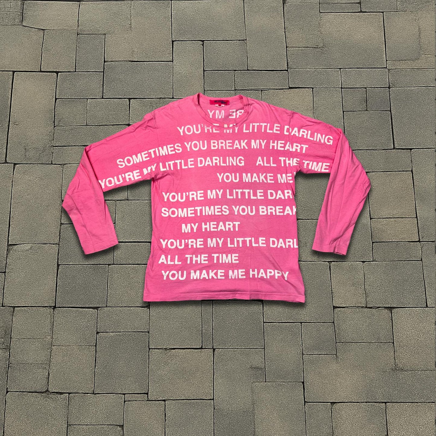 SS02 Junya Watanabe Pink Poem Longsleeve