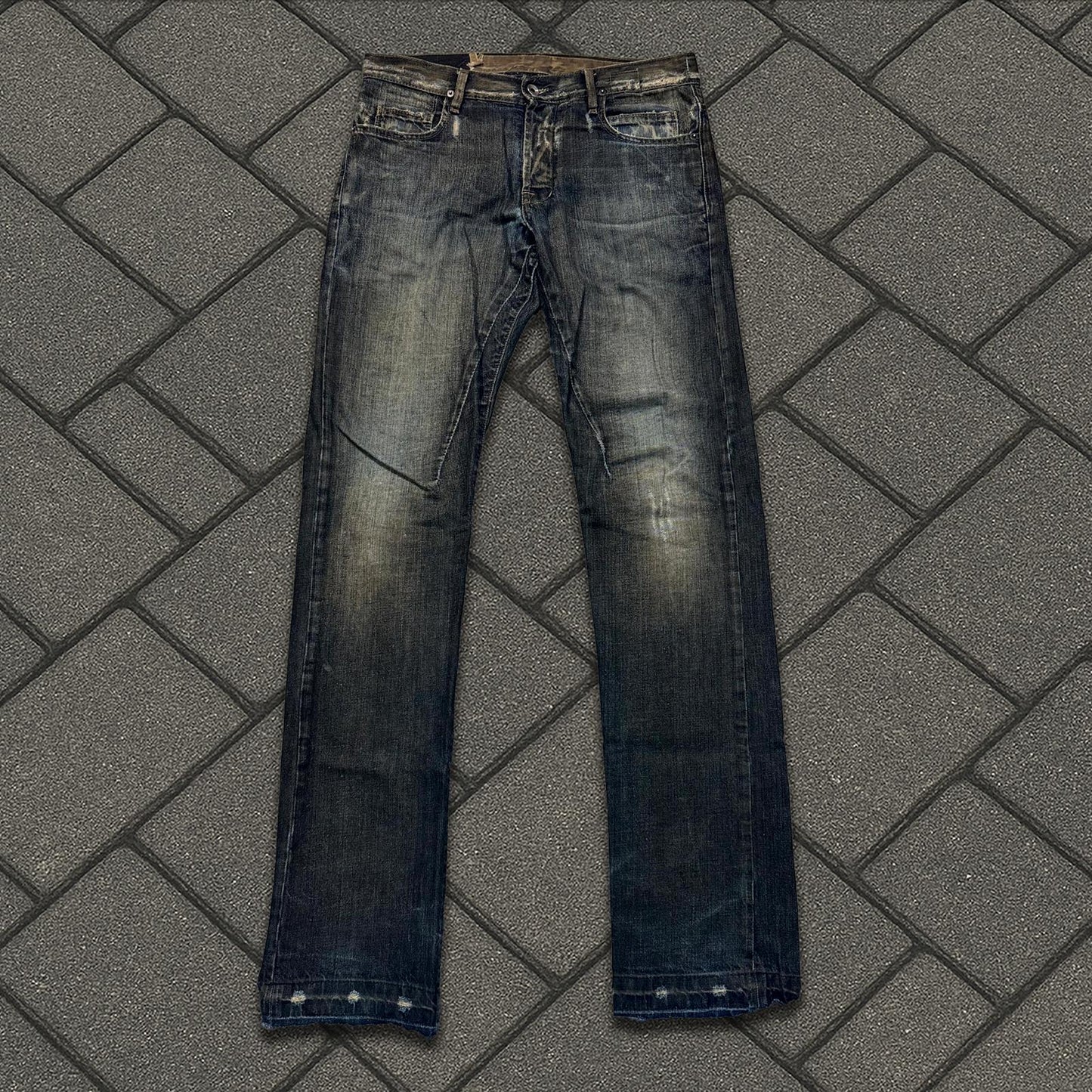 FW08 Rick Owens Stag Clawmark Detroit Cut Denim