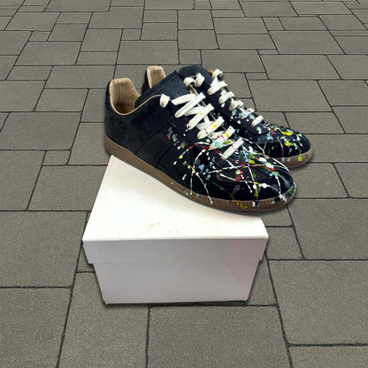 Maison Margiela Black Paint Splatter Gats