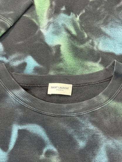 2020 Saint Laurent Paris Tie-Dye Sweater