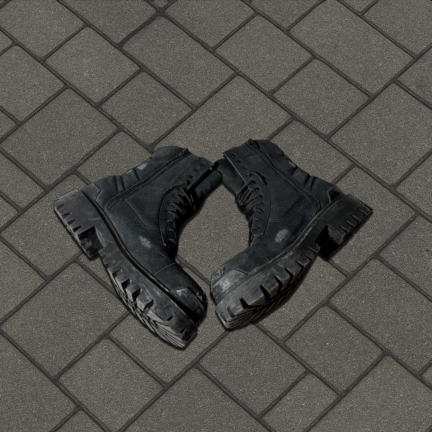 Balenciaga Canvas Strike Boots