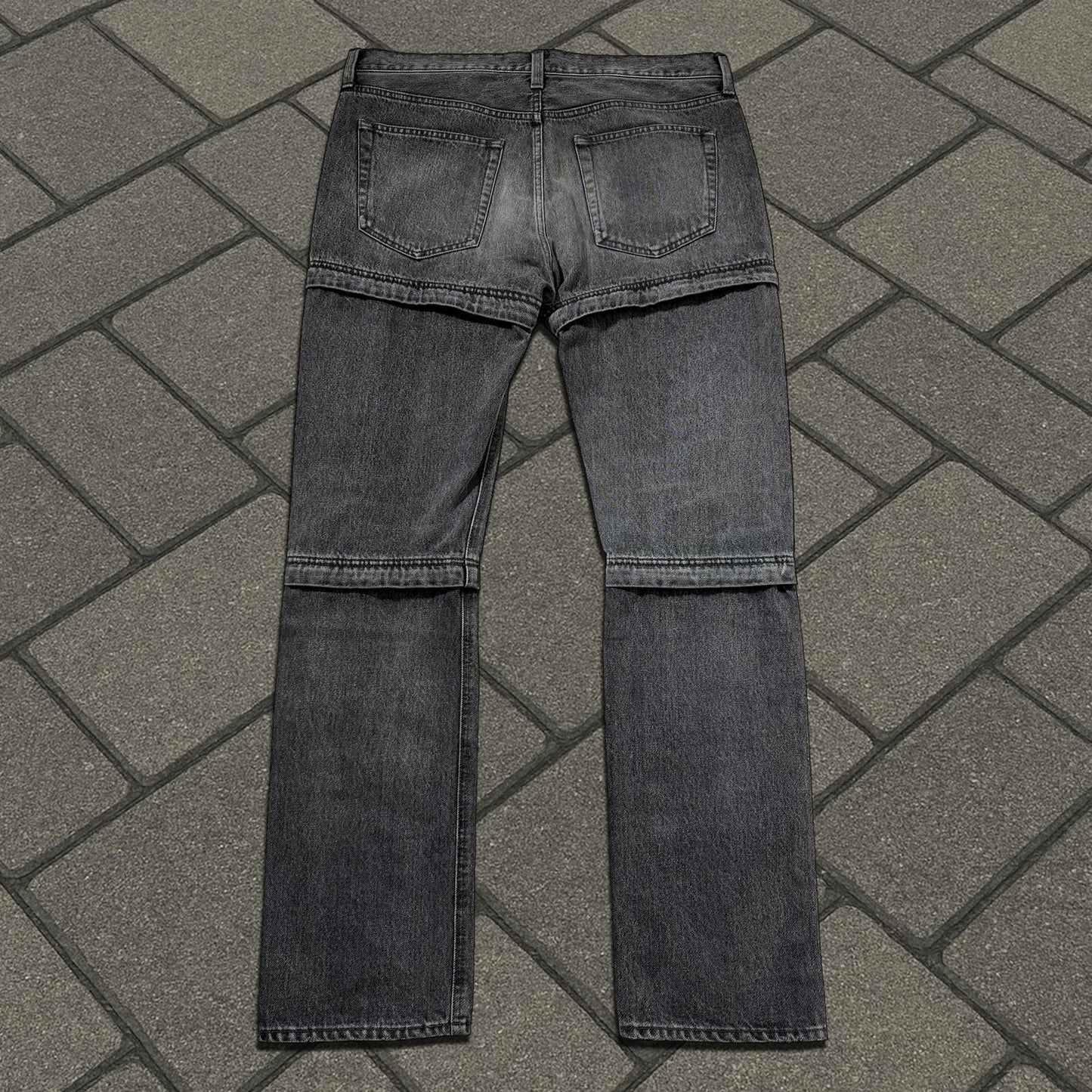 SS18 Balenciaga Black Convertible Denim