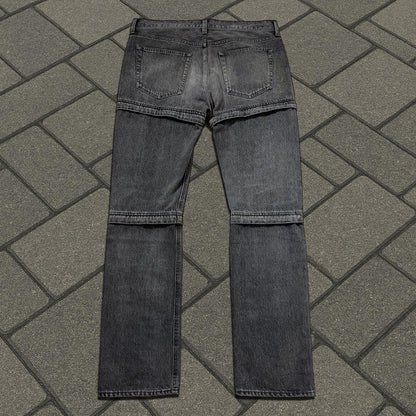 SS18 Balenciaga Black Convertible Denim