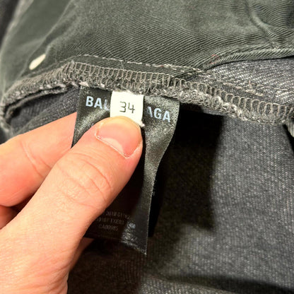 SS18 Balenciaga Black Convertible Denim