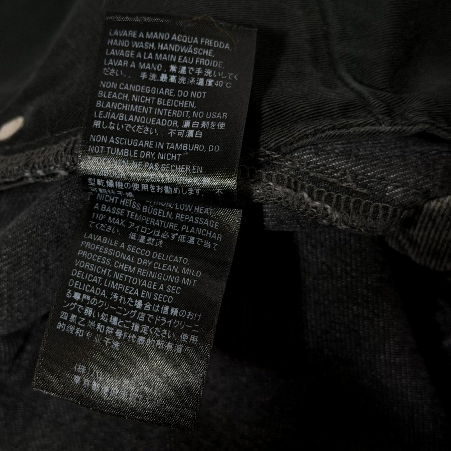 SS18 Balenciaga Black Convertible Denim