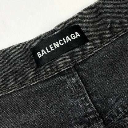 SS18 Balenciaga Black Convertible Denim