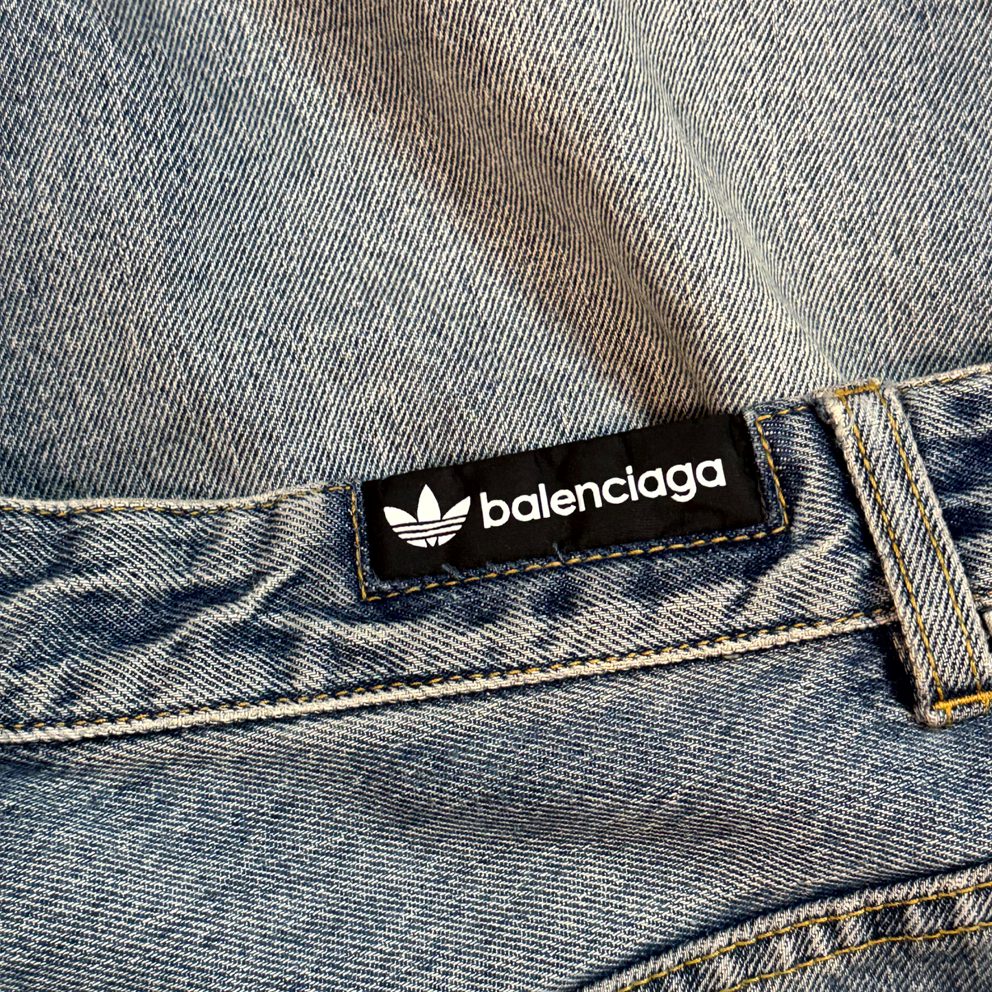 SS23 Balenciaga Adidas Three Stripe Denim