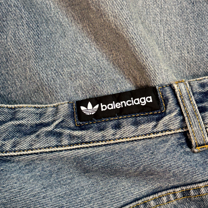 SS23 Balenciaga Adidas Three Stripe Denim