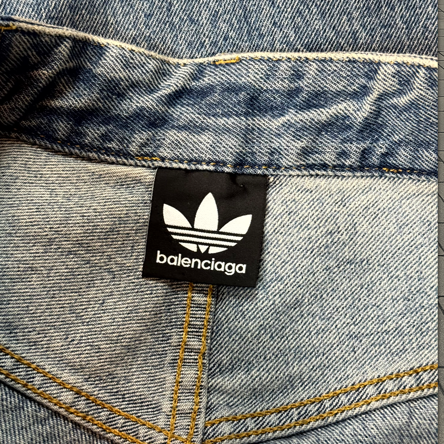 SS23 Balenciaga Adidas Three Stripe Denim