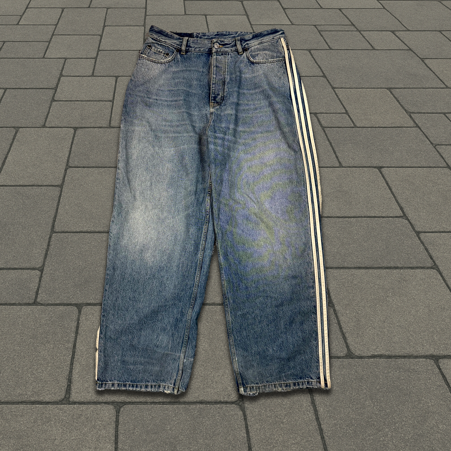 SS23 Balenciaga Adidas Three Stripe Denim