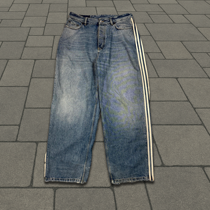 SS23 Balenciaga Adidas Three Stripe Denim