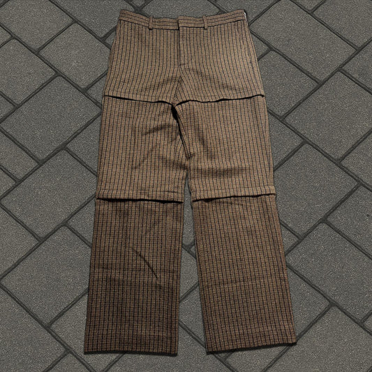 SS18 Balenciaga Plaid Convertible Pants