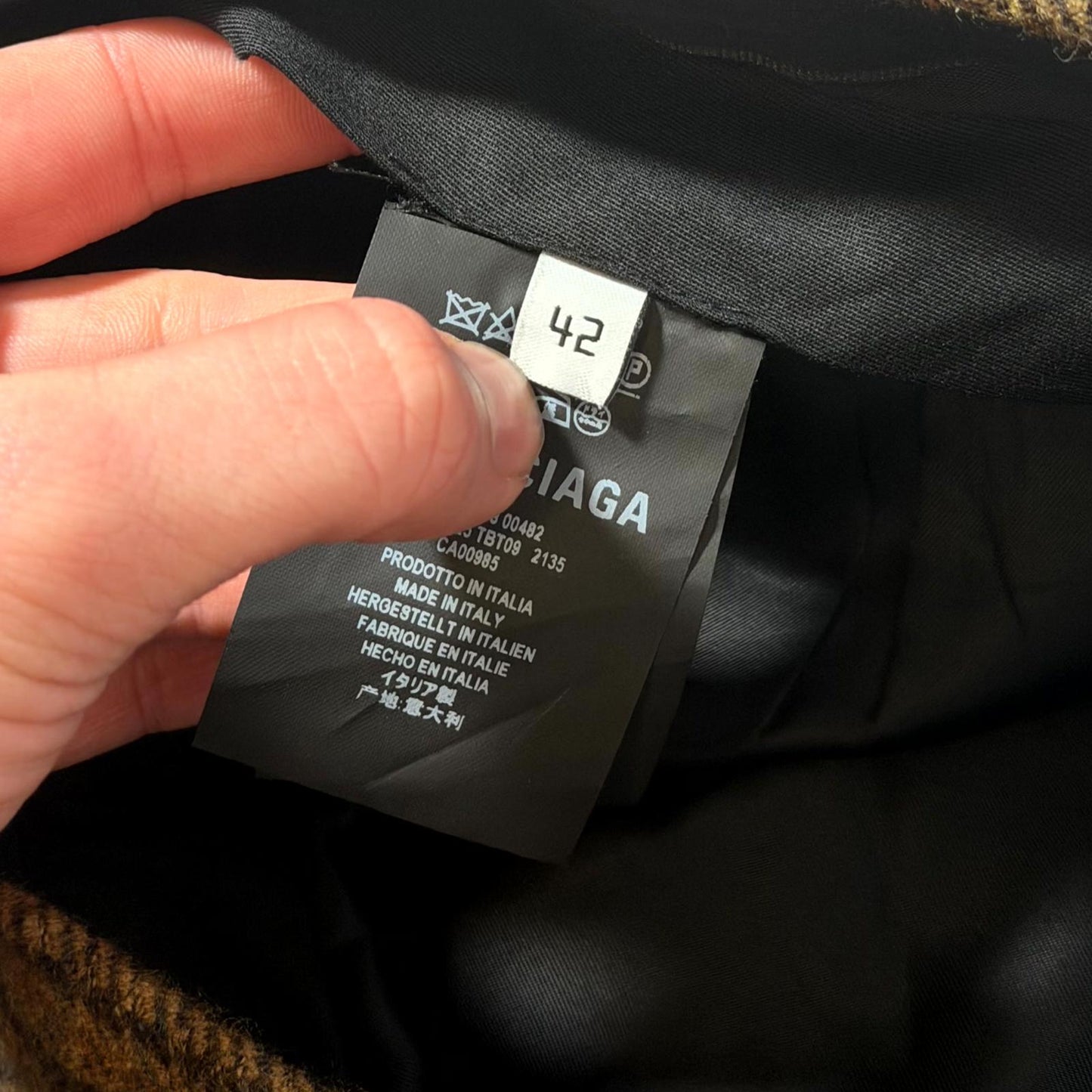 SS18 Balenciaga Plaid Convertible Pants