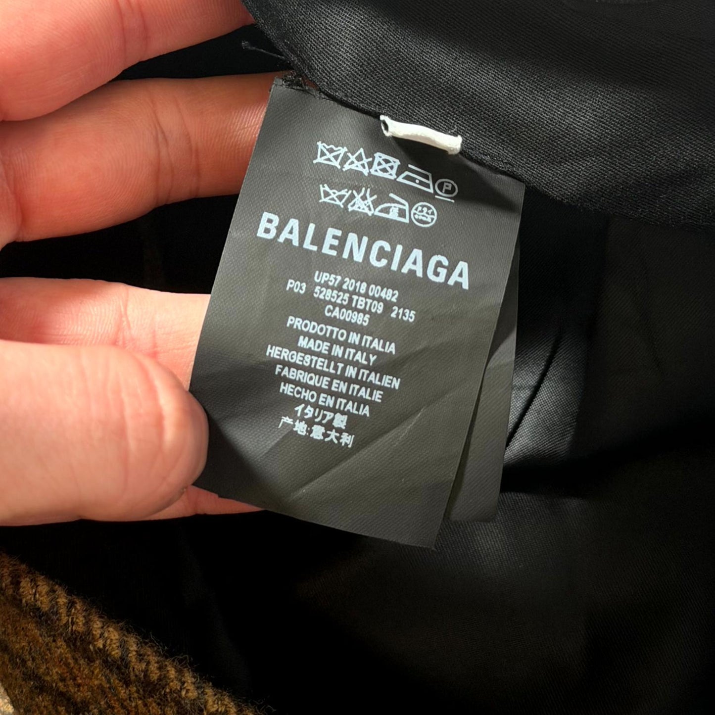 SS18 Balenciaga Plaid Convertible Pants