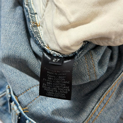 AW15 Balmain Distressed Biker Denim