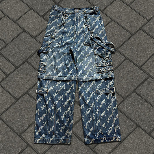 SS21 Balenciaga Script Raver Denim