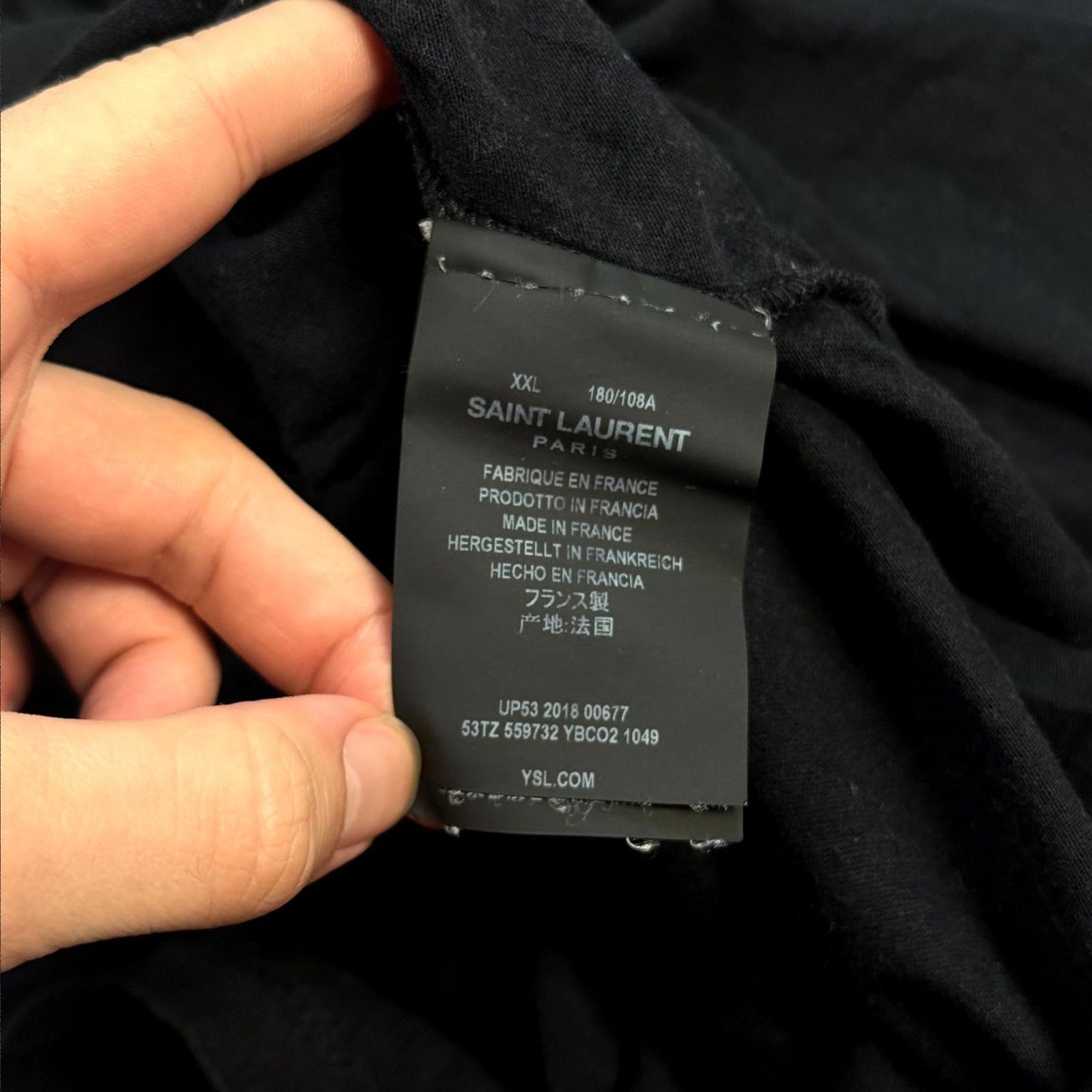 2018 Saint Laurent Paris ‘Everything Now’ Tee
