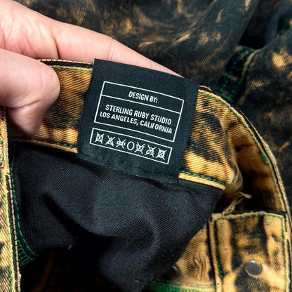 Sterling Ruby IO Wash Contrast Stitch Denim