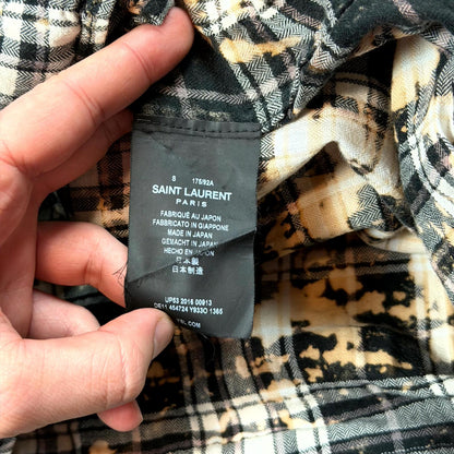 SS16 Saint Laurent Paris Bleached Flannel