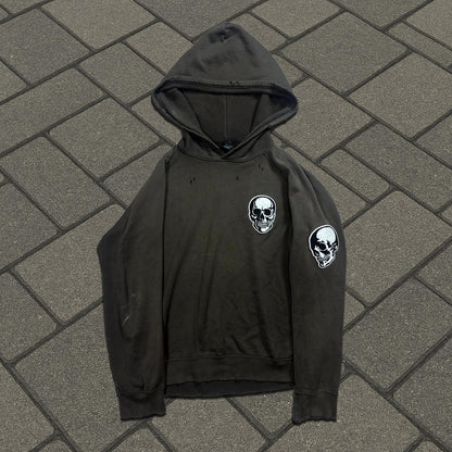 SS04 Number (N)ine Brown Double Skull Hoodie