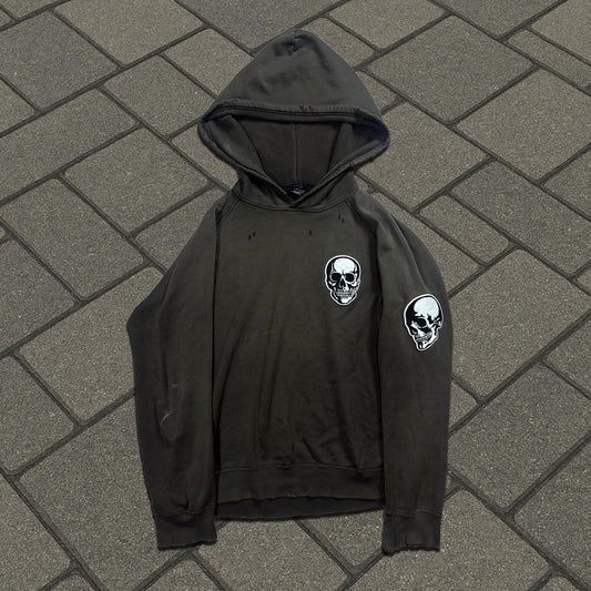 SS04 Number (N)ine Brown Double Skull Hoodie
