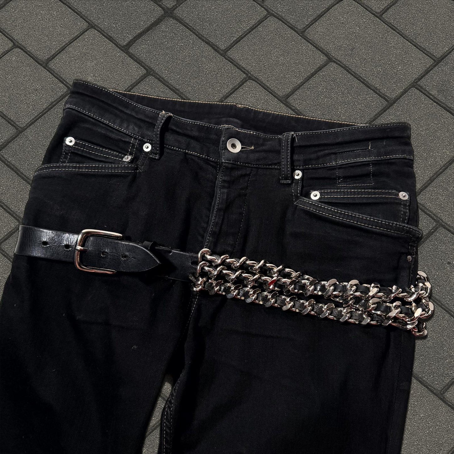 AW09 Balmain Triple Chain Belt